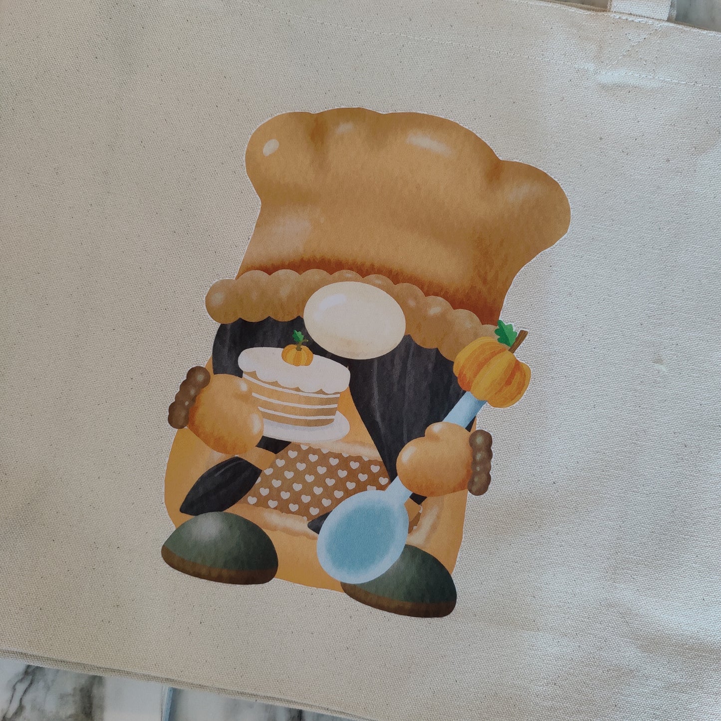 Fall and Gnome Tote Bags 100% Cotton Custom Printed