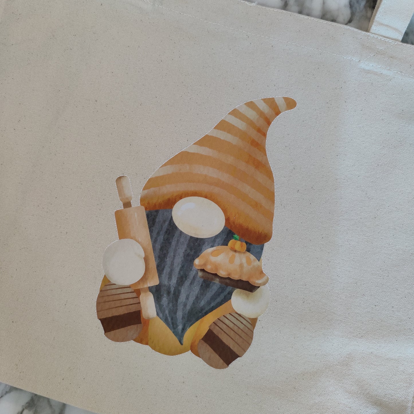 Fall and Gnome Tote Bags 100% Cotton Custom Printed