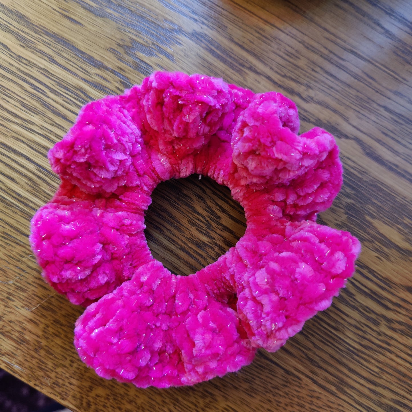 Valentine's Day Velvet Crochet Hair Scrunchies 3-Pack