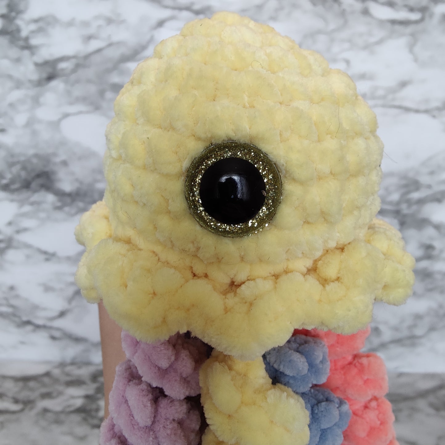 Rainbow Jellyfish Crochet Plushie Amigurumi