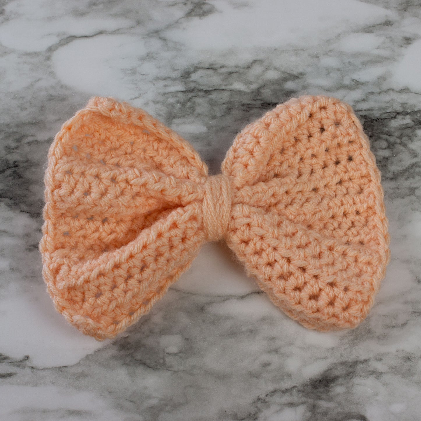 Small Crochet Bow Sawtooth Clips Hair Accessory