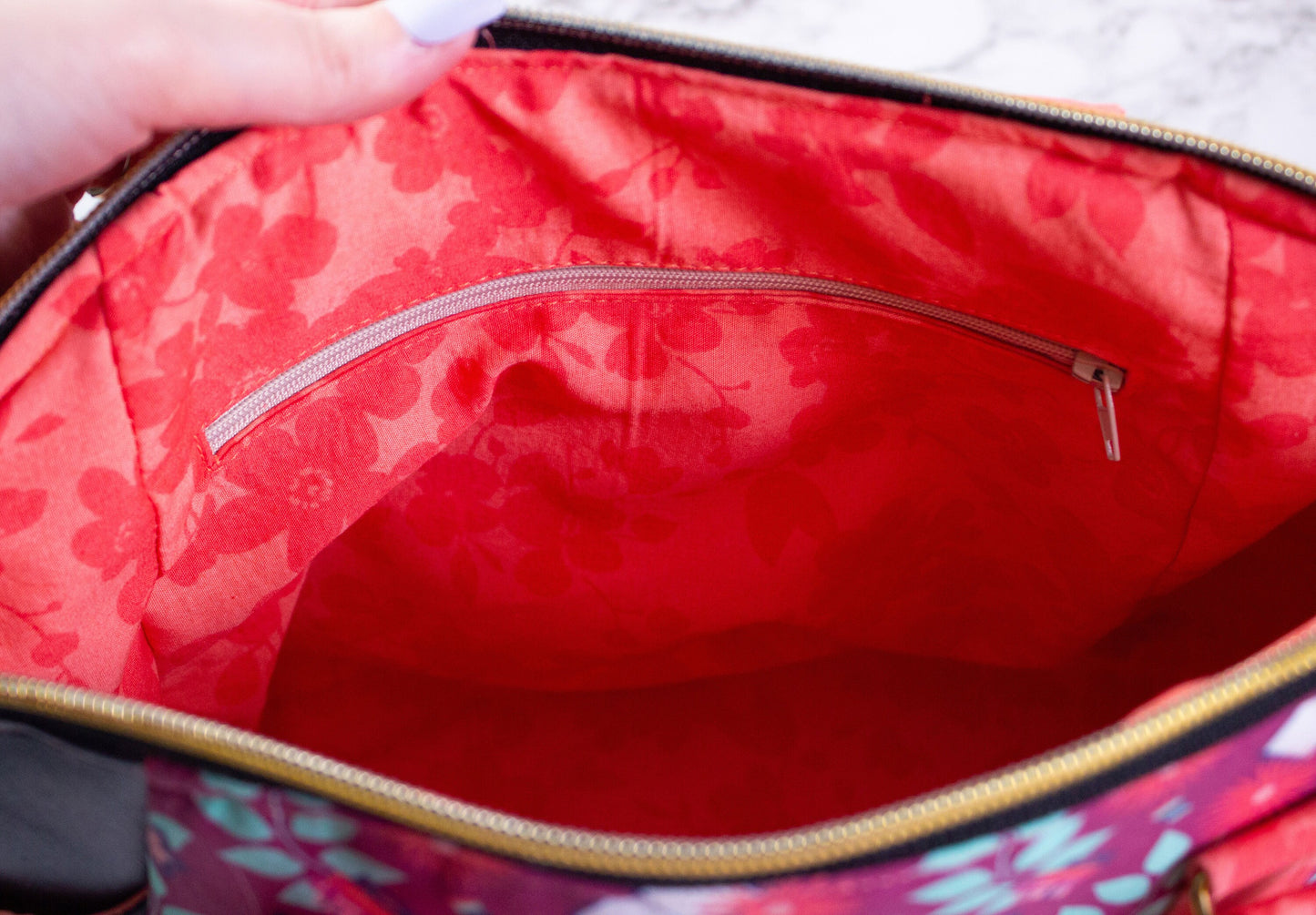 Book Lovers Floral Handbag