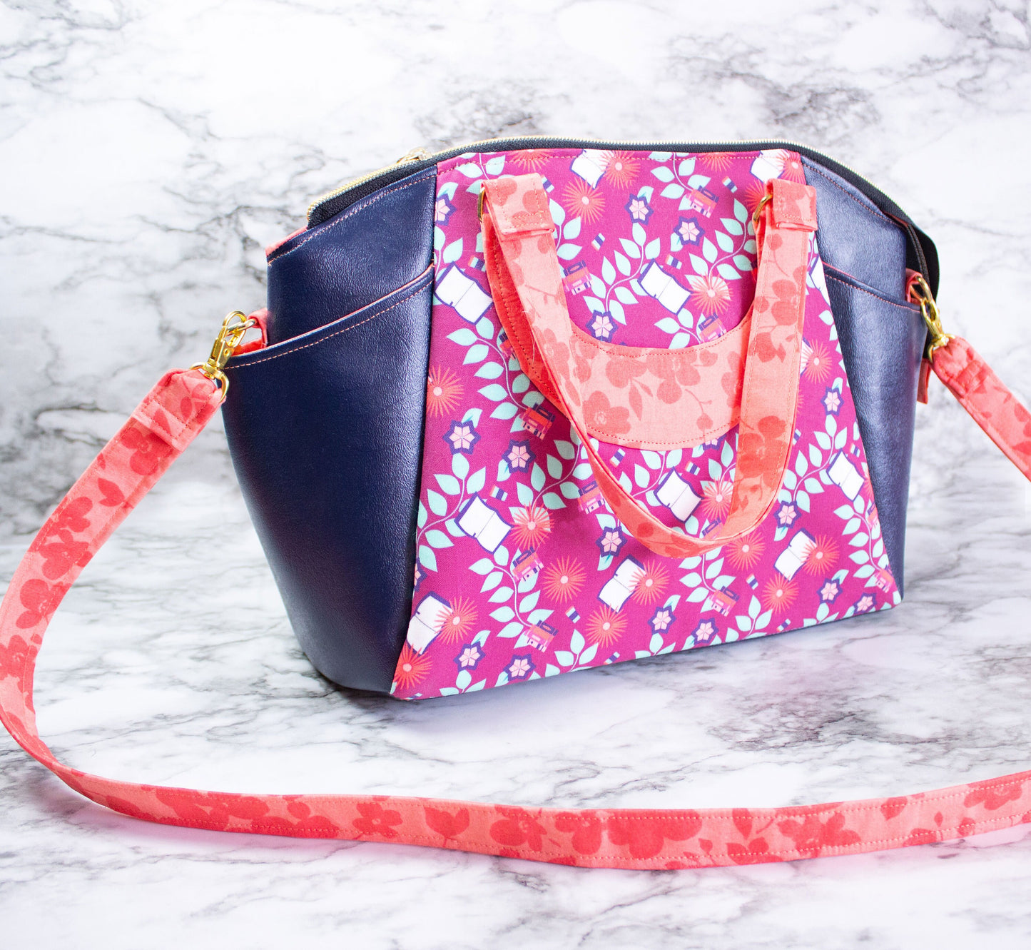 Book Lovers Floral Handbag