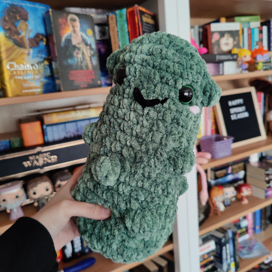 crochet pickle plushie