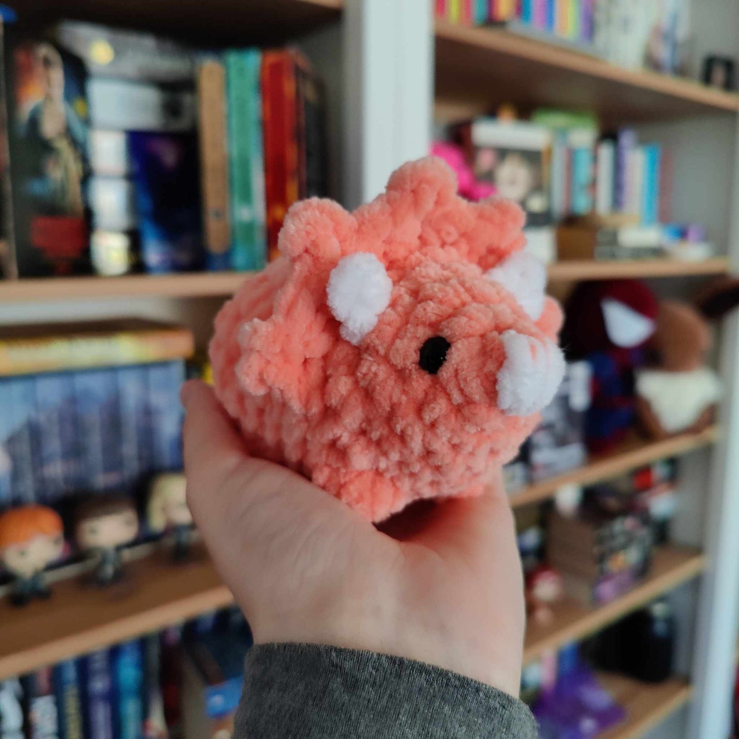 Mini Triceratops Crochet Plushie