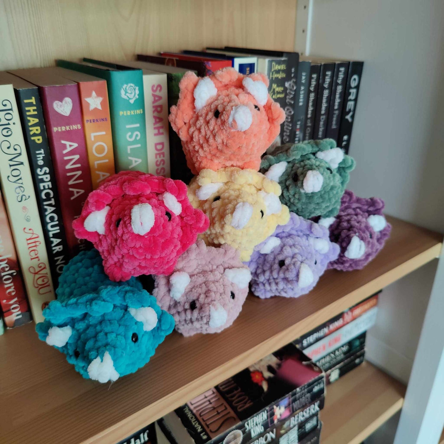 Mini Triceratops Crochet Plushie