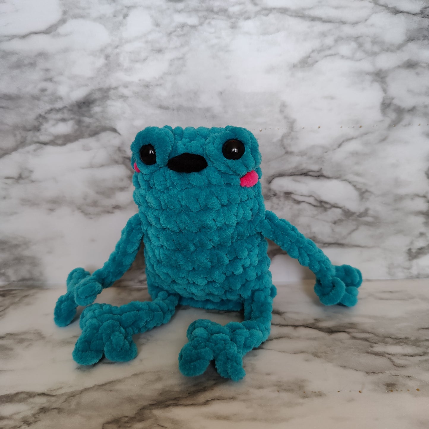 Leggy Frog Crochet Plushie Amigurumi