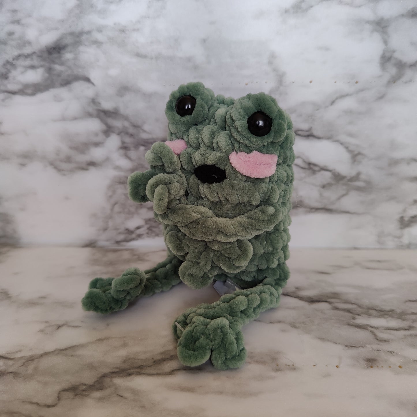 Leggy Frog Crochet Plushie Amigurumi