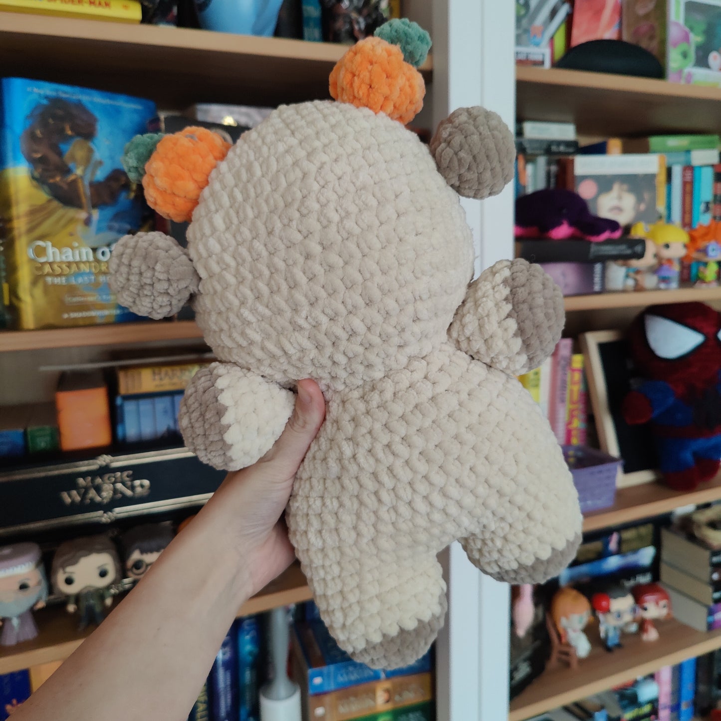 Pumpkin Cow Crochet Plushie Stuffed Animal