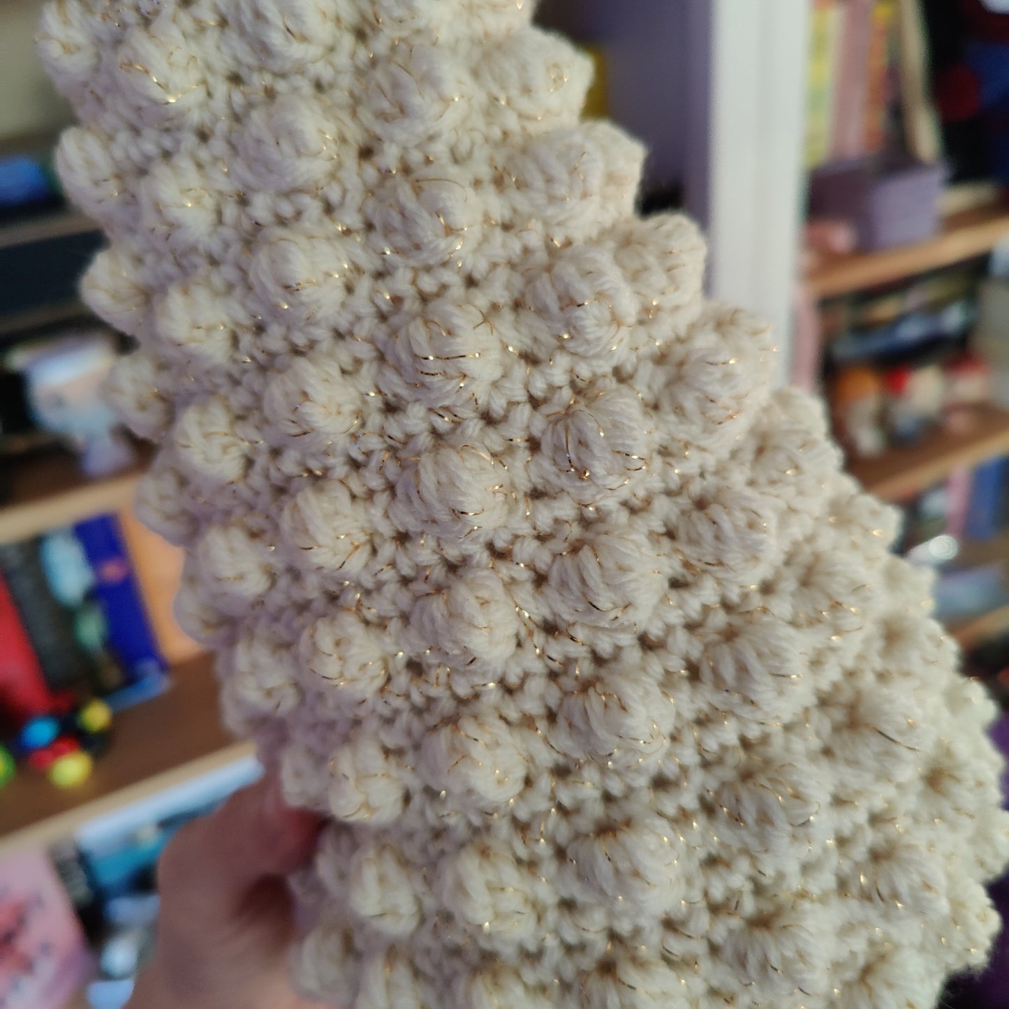 Crochet Bobble Christmas Tree Decor