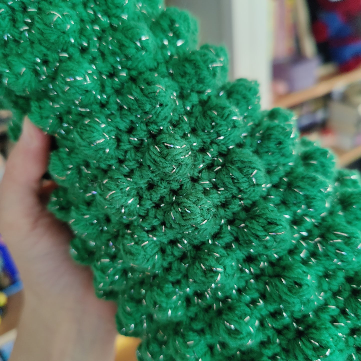 Crochet Bobble Christmas Tree Decor