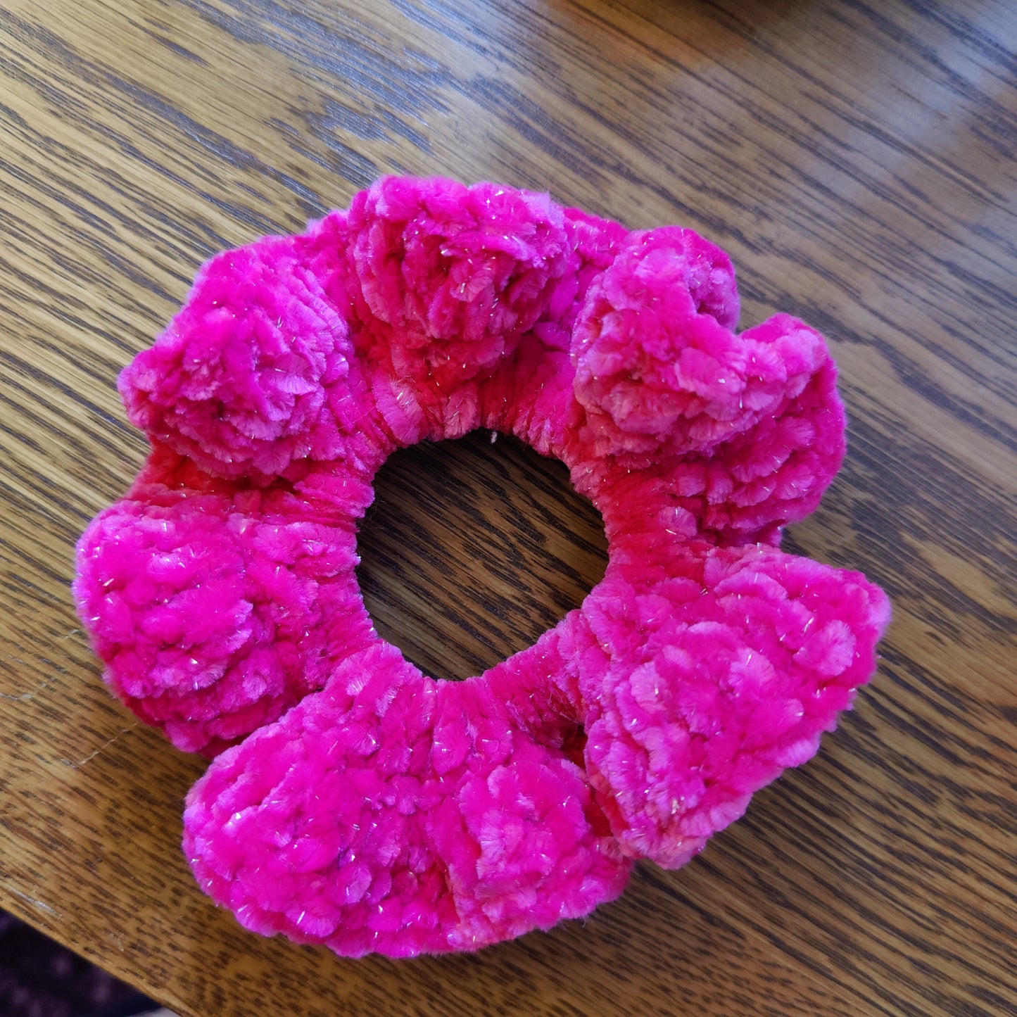 Velvet Crochet Hair Scrunchies 2-Pack