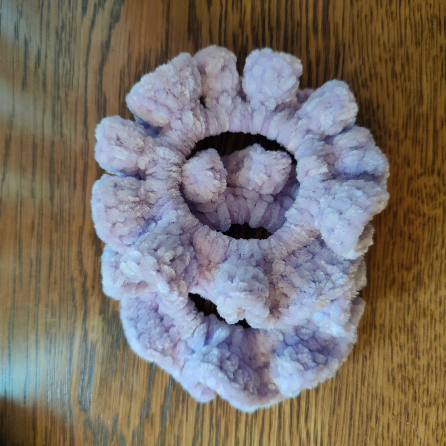 Velvet Crochet Hair Scrunchies 2-Pack