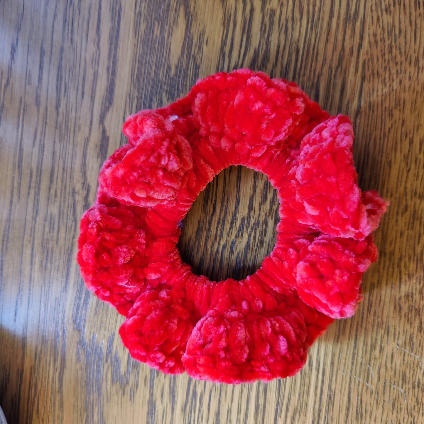 Valentine's Day Velvet Crochet Hair Scrunchies 3-Pack