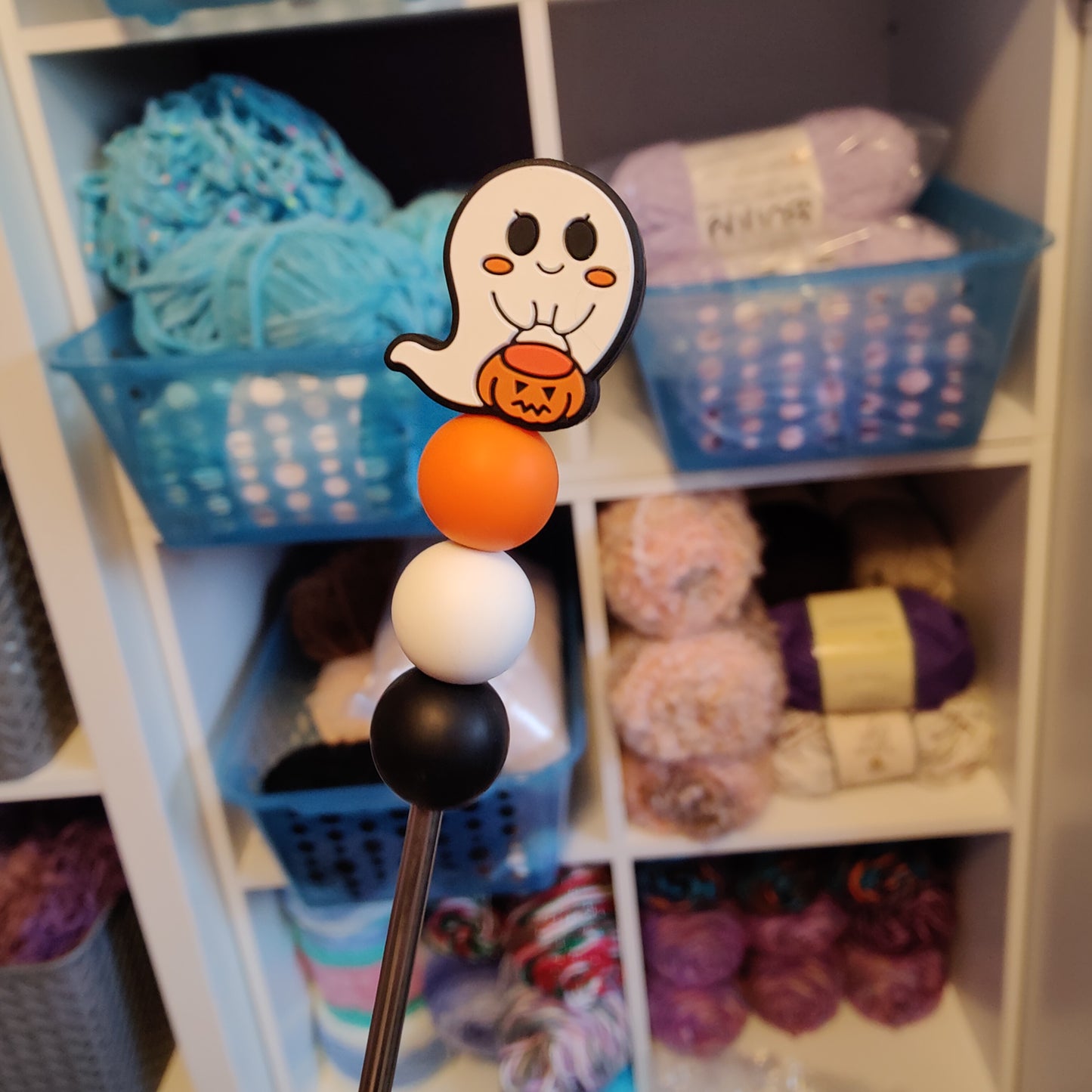 Halloween Ghost Amigurumi Sewing Stick