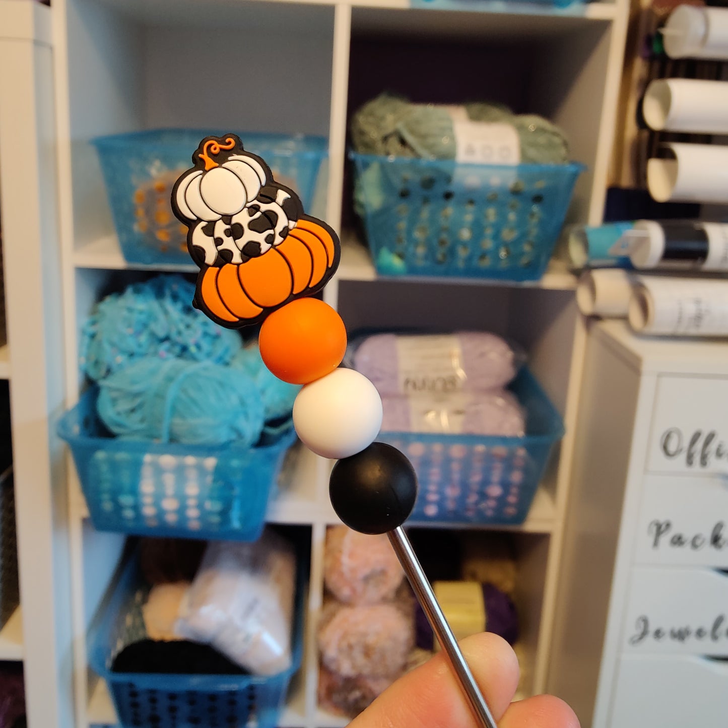 Pumpkin Stack Amigurumi Sewing Sticks