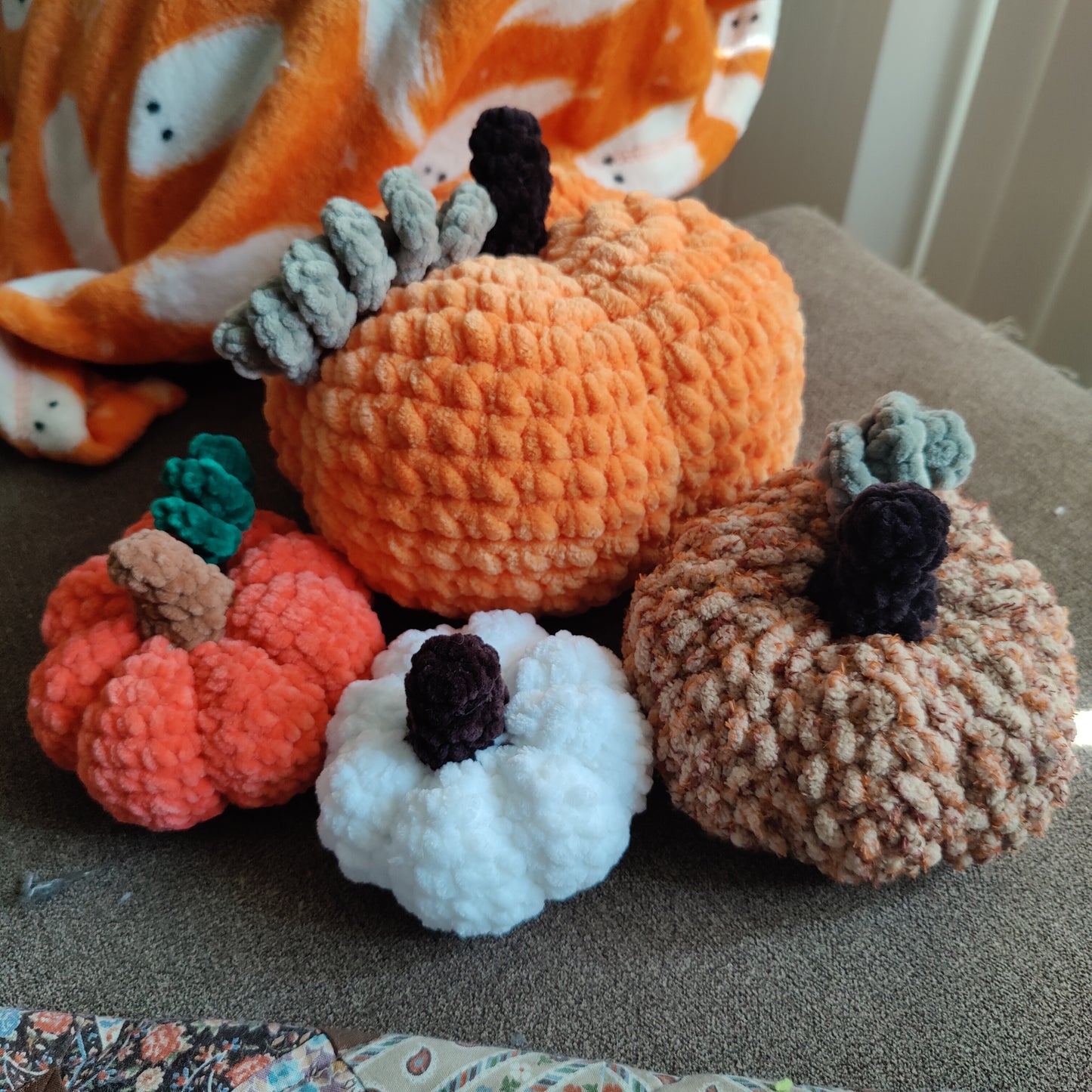 Pumpkin Patch PDF Crochet Pattern 4-in-1 Digital Download