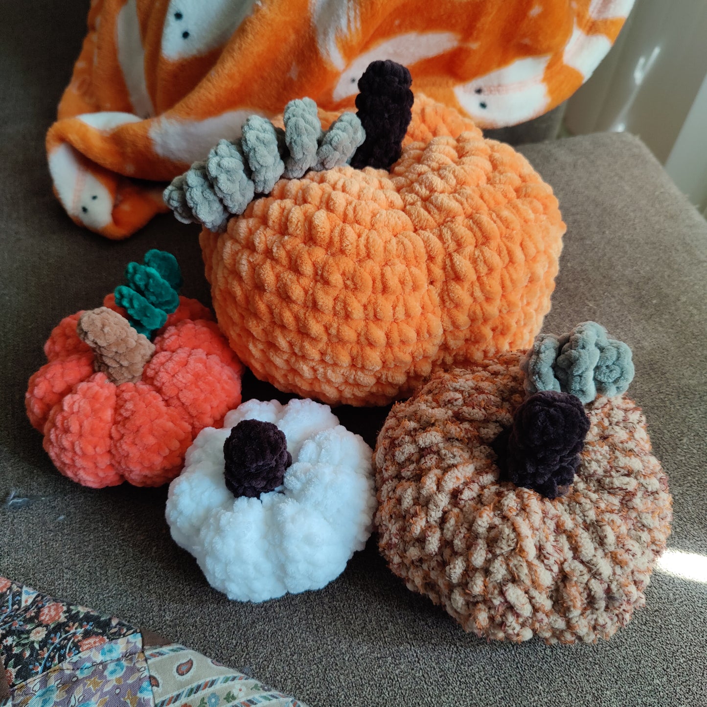 Pumpkin Patch PDF Crochet Pattern 4-in-1 Digital Download