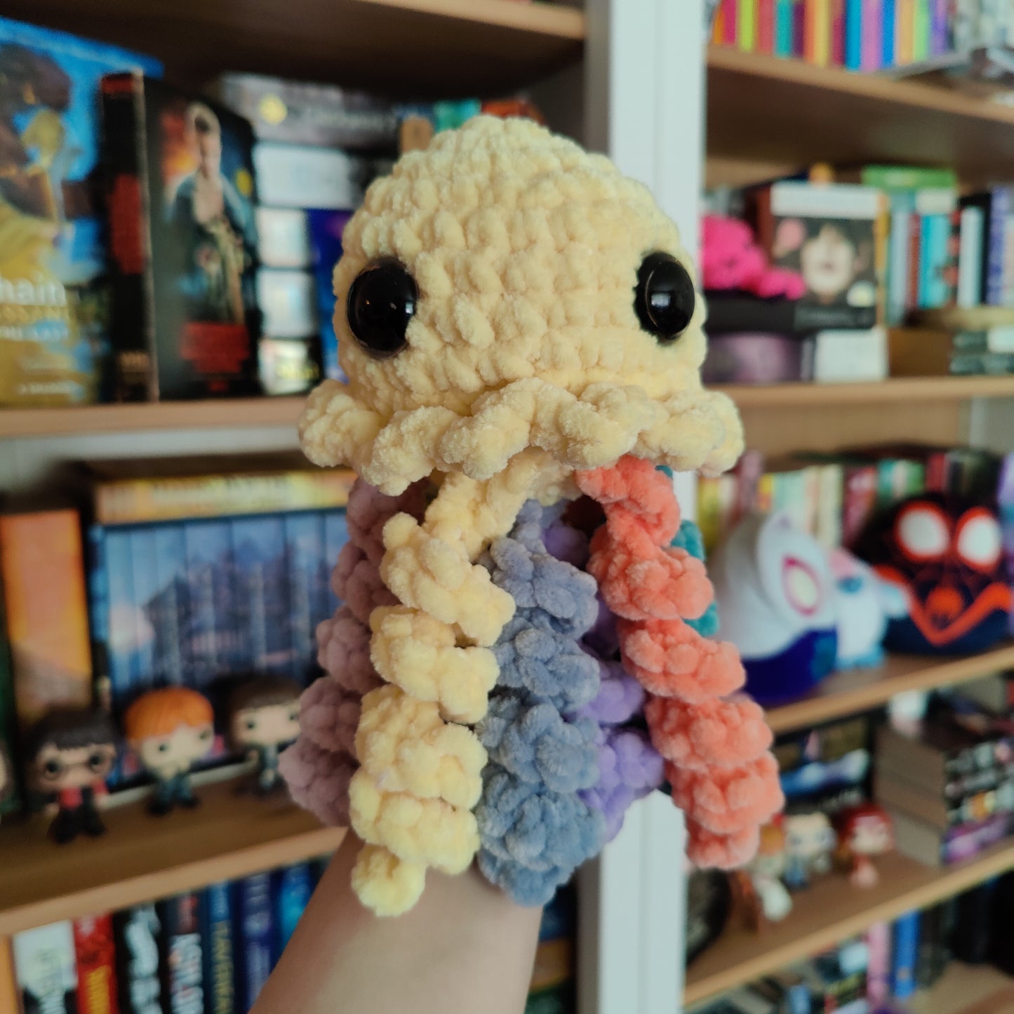 Rainbow Jellyfish Crochet Plushie Amigurumi