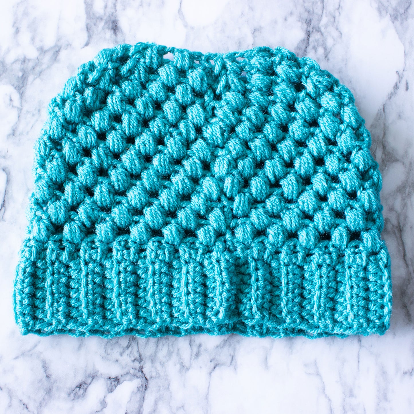 Crochet Messy Bun Hat