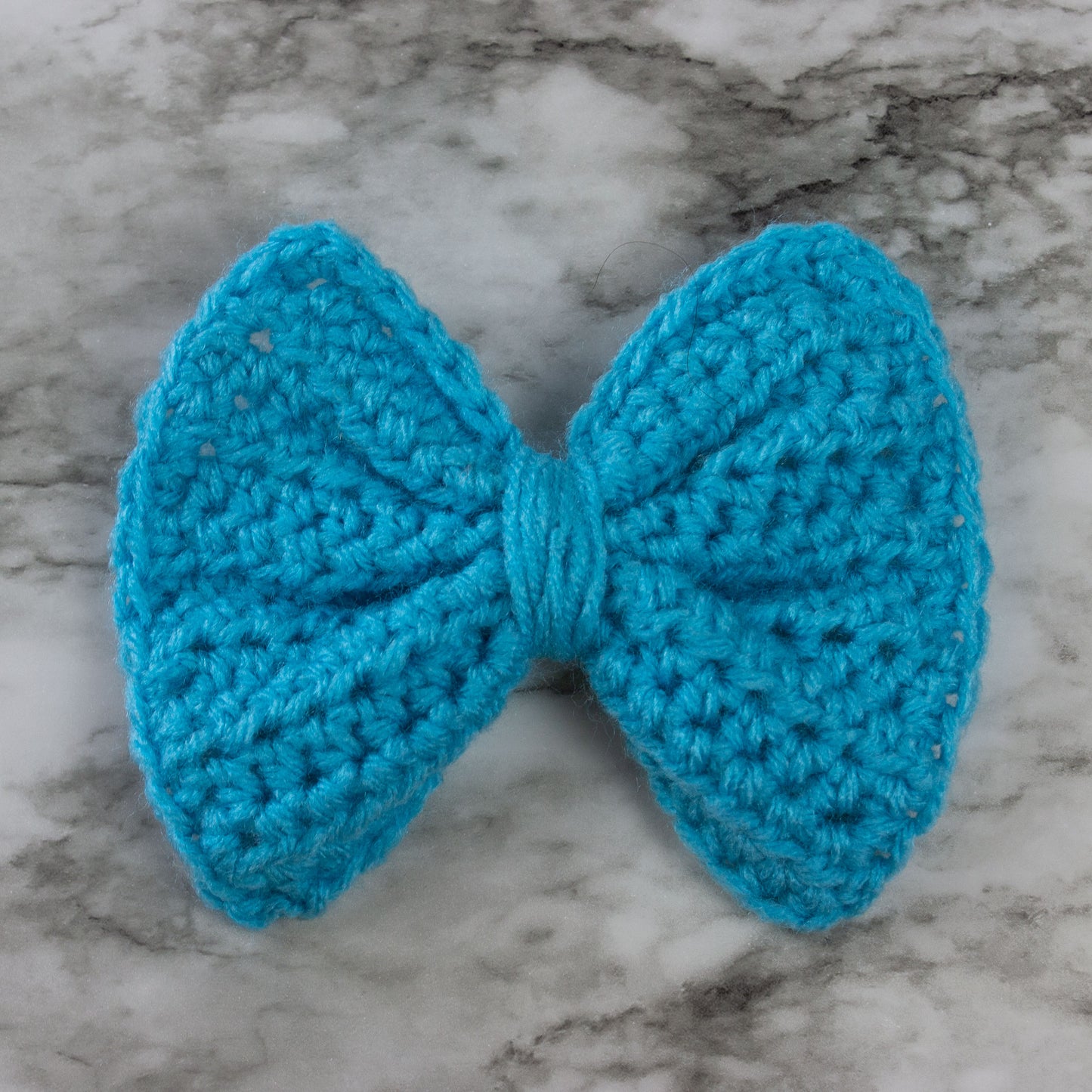 Small Crochet Bow Sawtooth Clips Hair Accessory