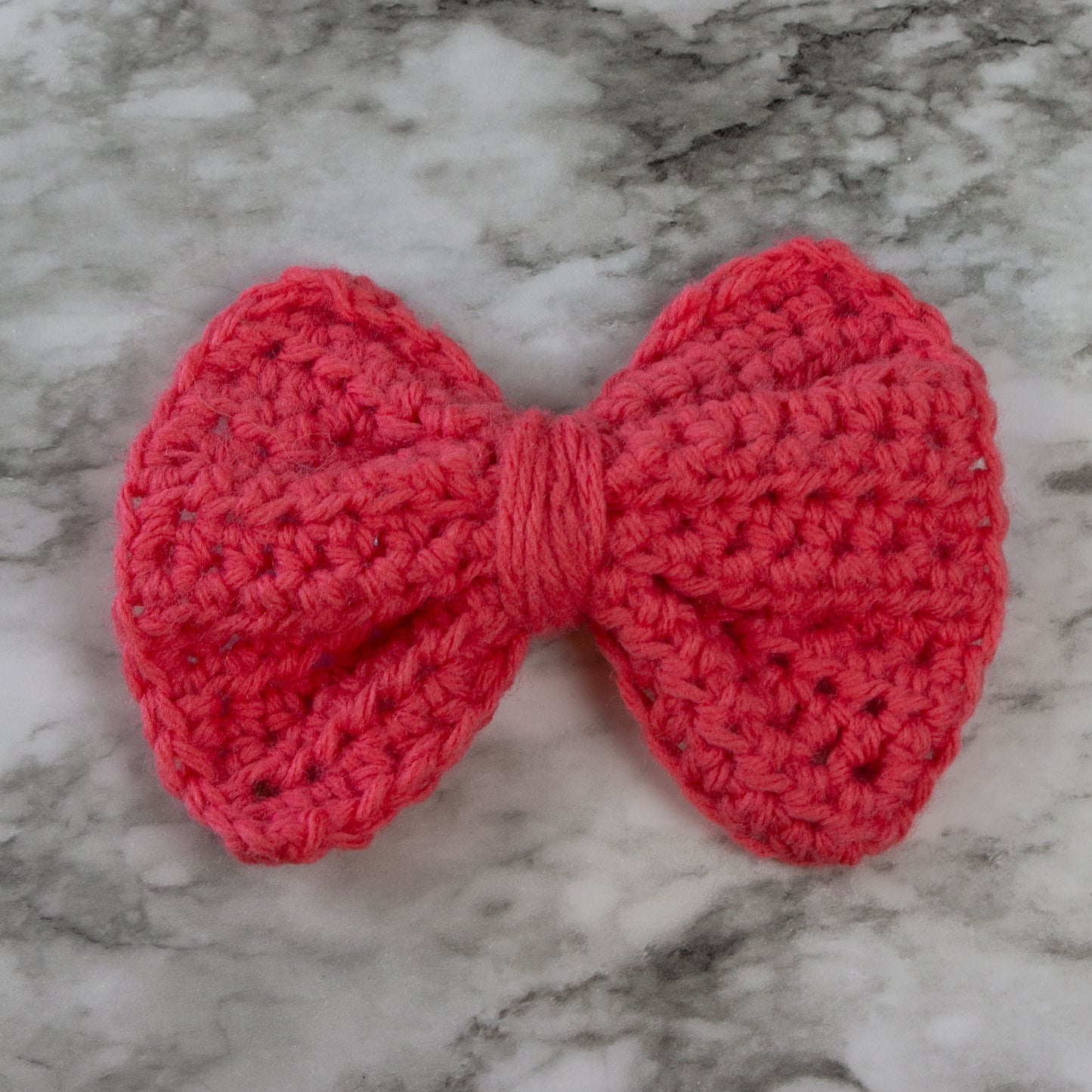 Small Crochet Bow Sawtooth Clips Hair Accessory