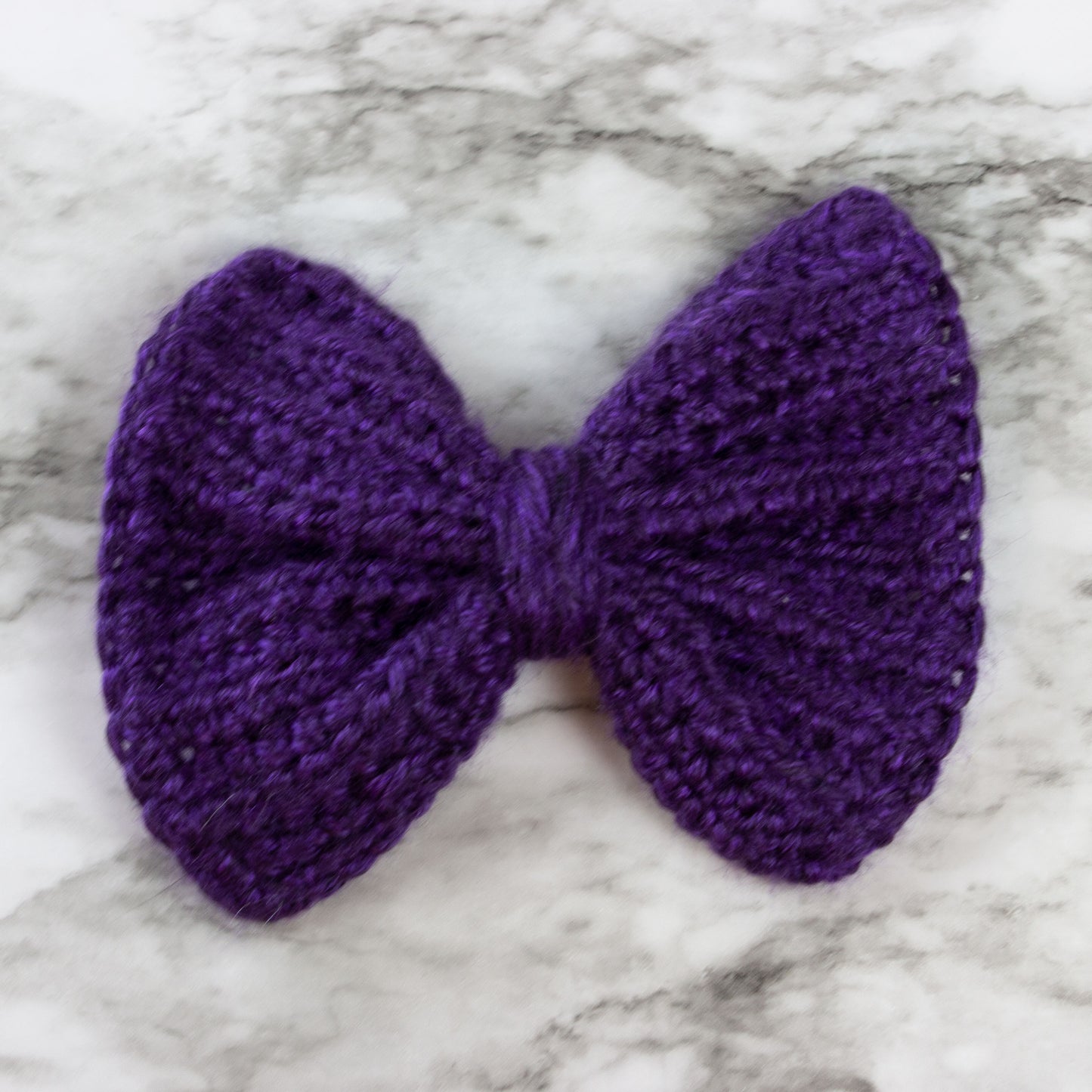 Large Crochet Bow Sawtooth Clips Hair Accessory