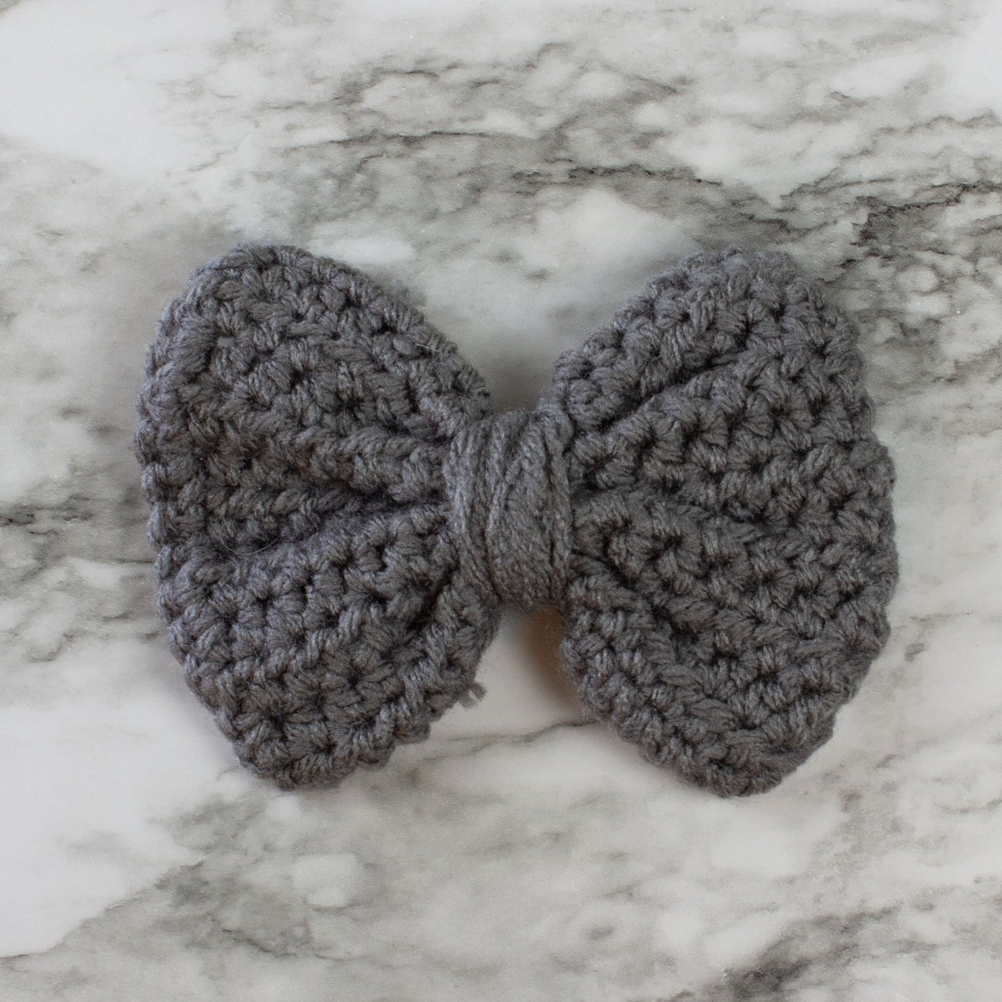 Small Crochet Bow Sawtooth Clips Hair Accessory