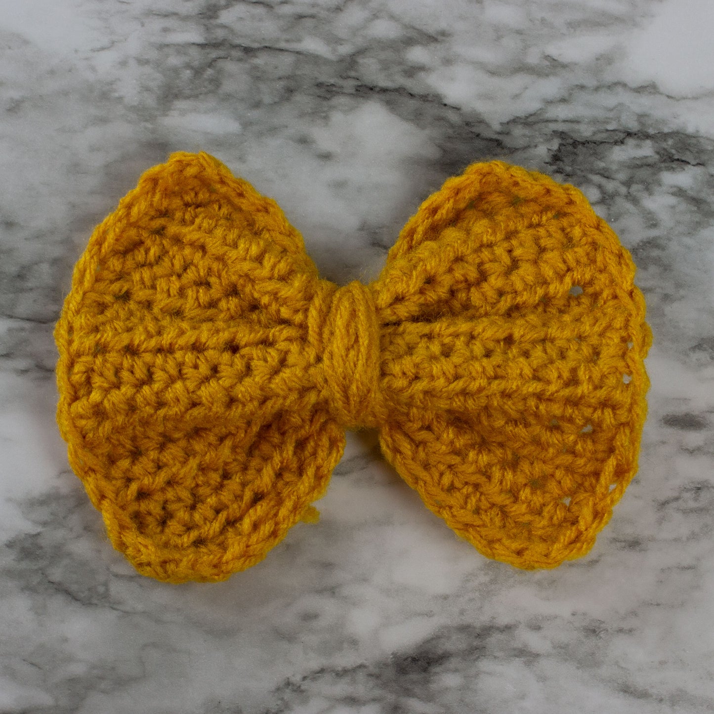 Small Crochet Bow Sawtooth Clips Hair Accessory