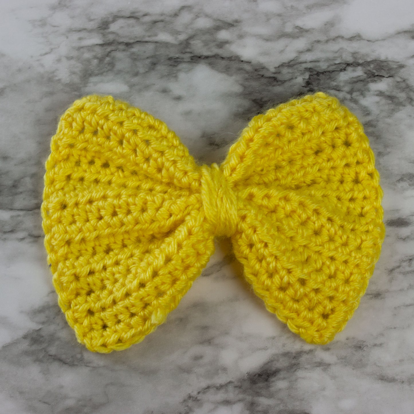 Small Crochet Bow Sawtooth Clips Hair Accessory