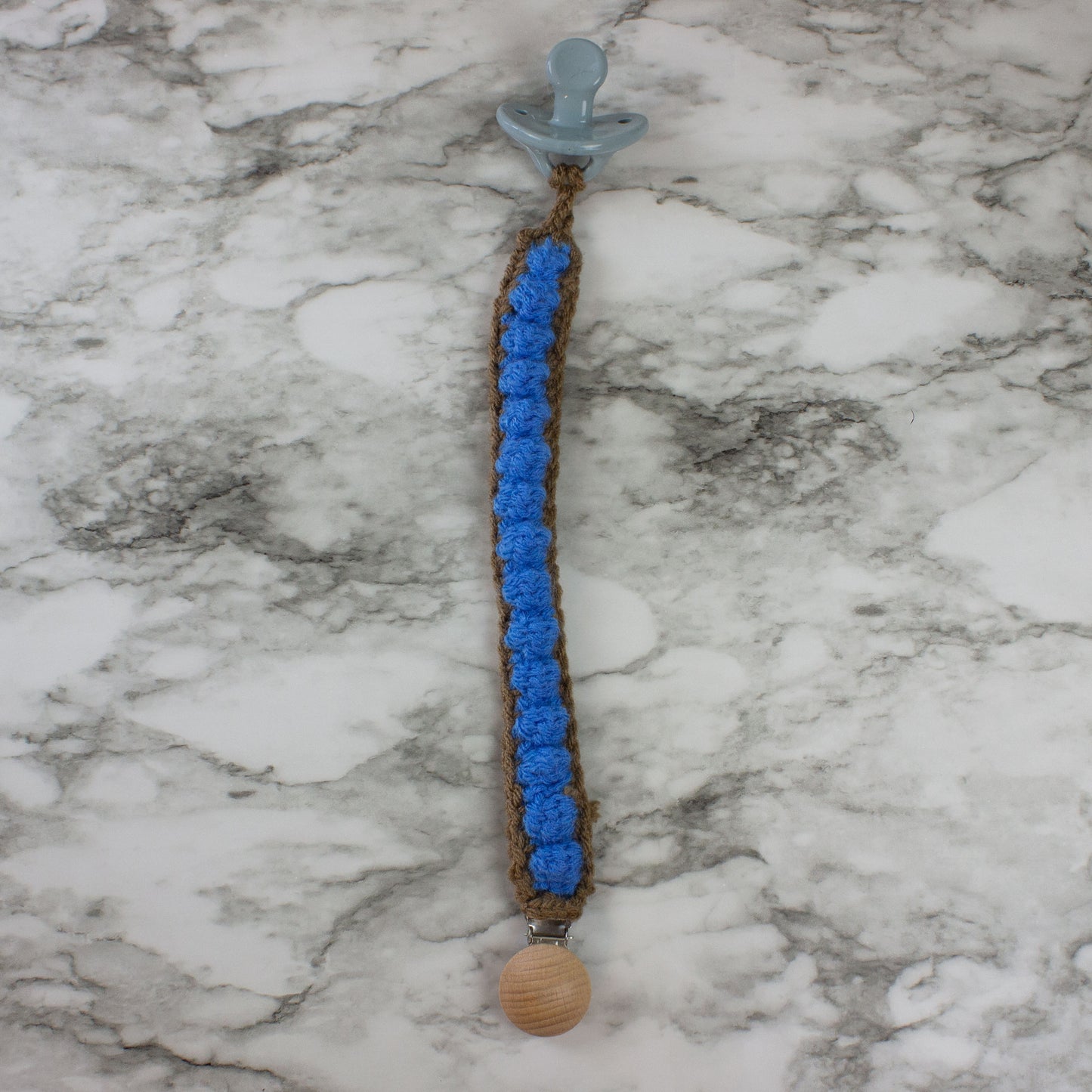 Pacifier Clip Bobble 13 Inches Long Double Hinge Clip