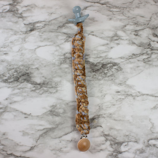 Pacifier Clip Bobble 13 Inches Long Double Hinge Clip