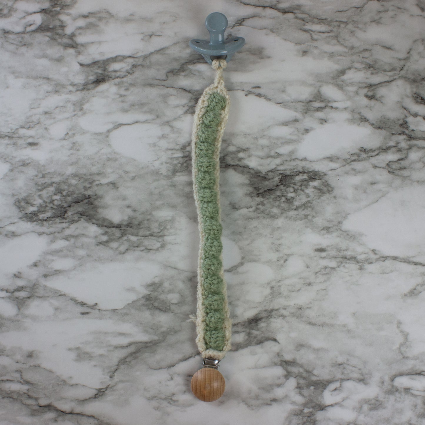 Pacifier Clip Bobble 13 Inches Long Double Hinge Clip