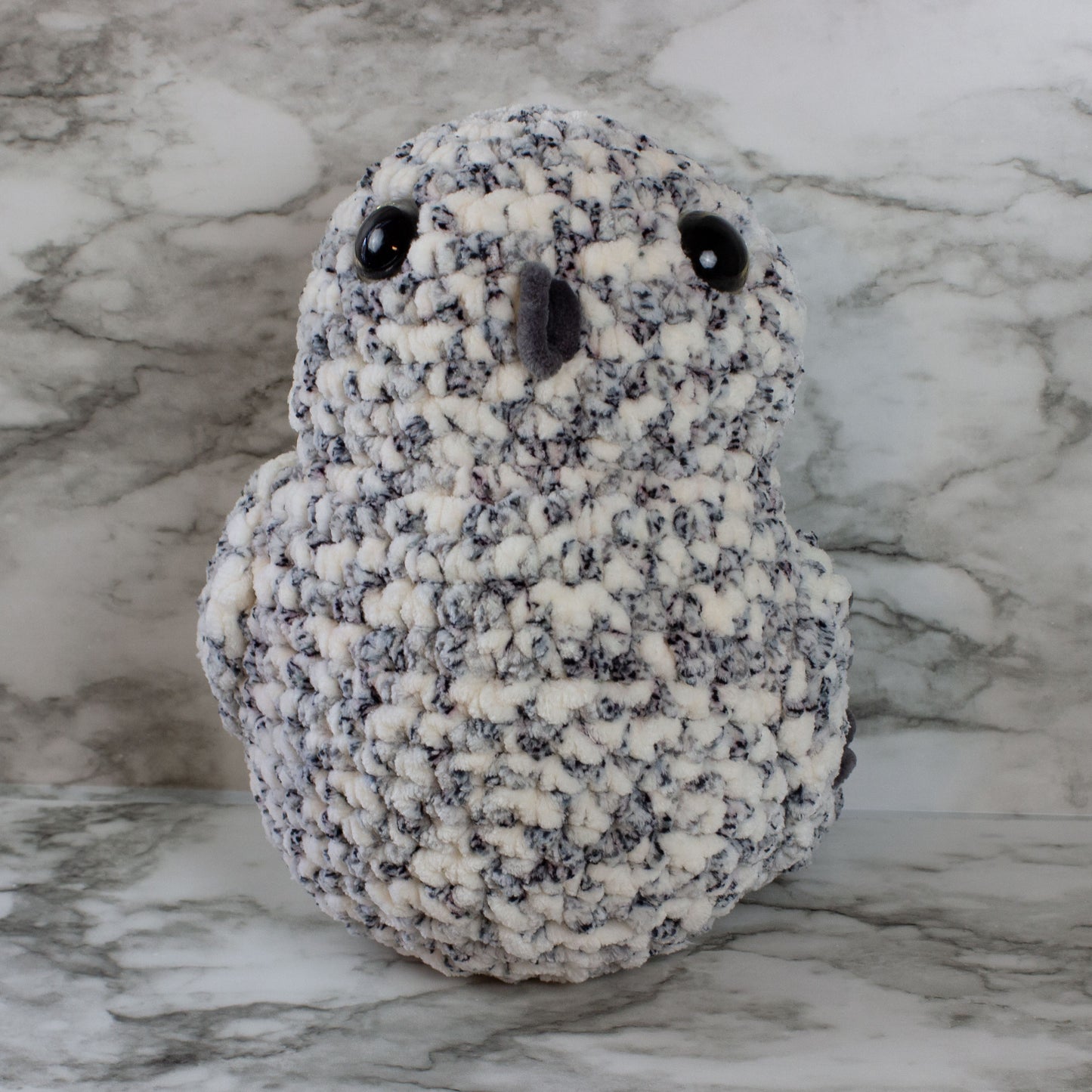 Crochet Owl Amigurumi Plushie Chenille Yarn