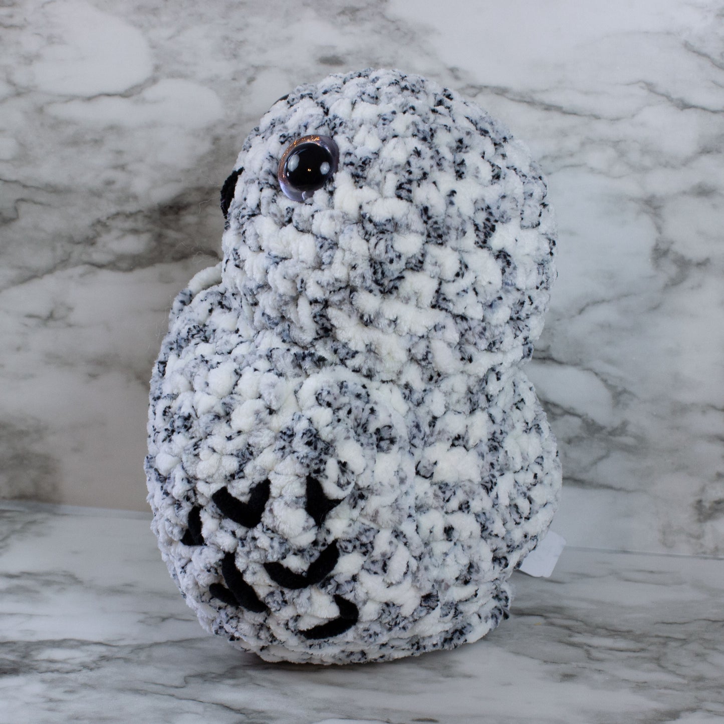 Crochet Owl Amigurumi Plushie Chenille Yarn