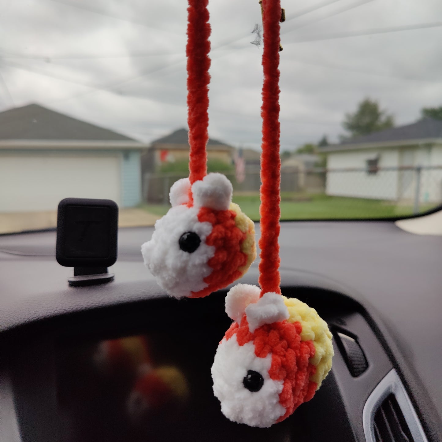 Halloween Candy Corn Bees Car Charm