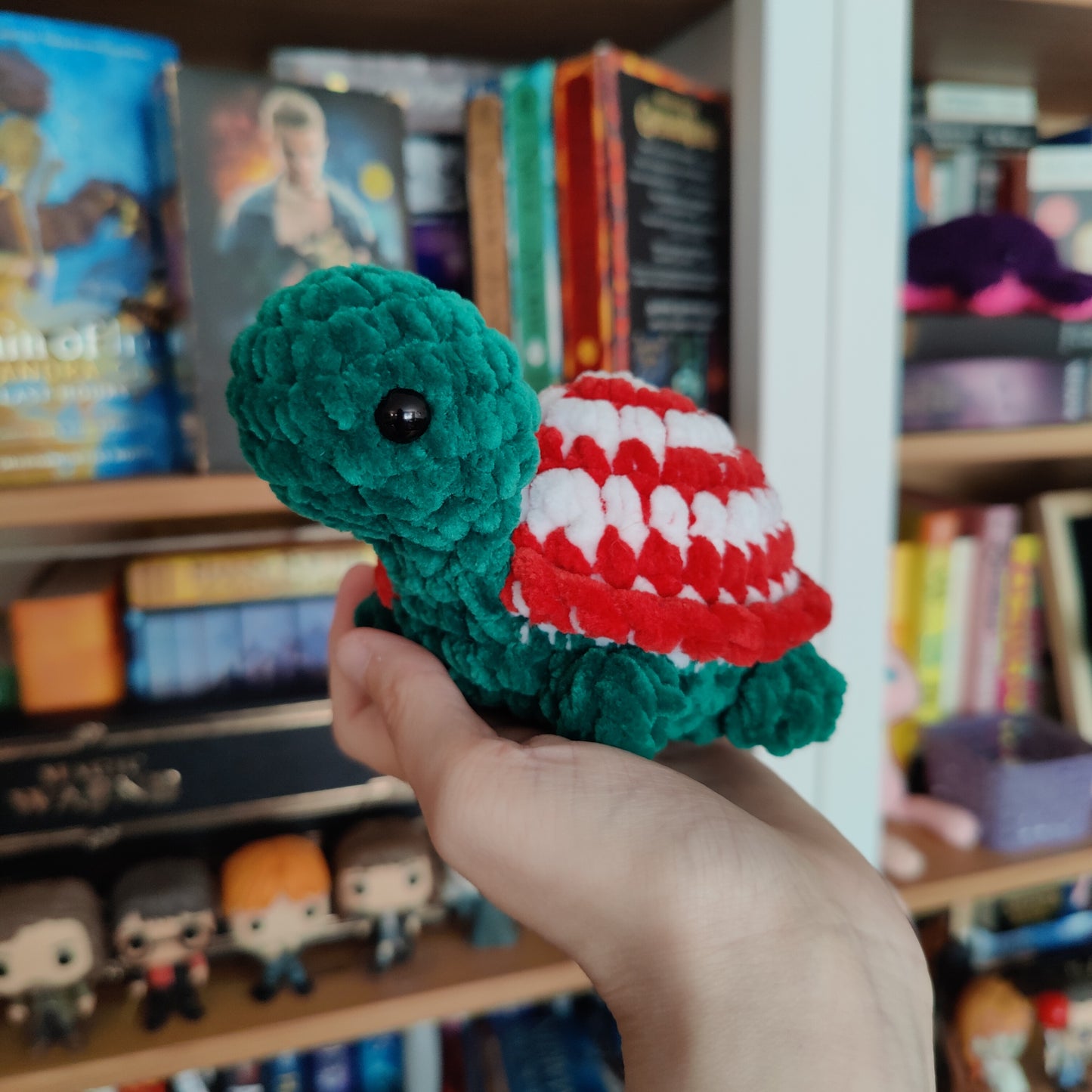 Christmas Turtle Crochet Plushie