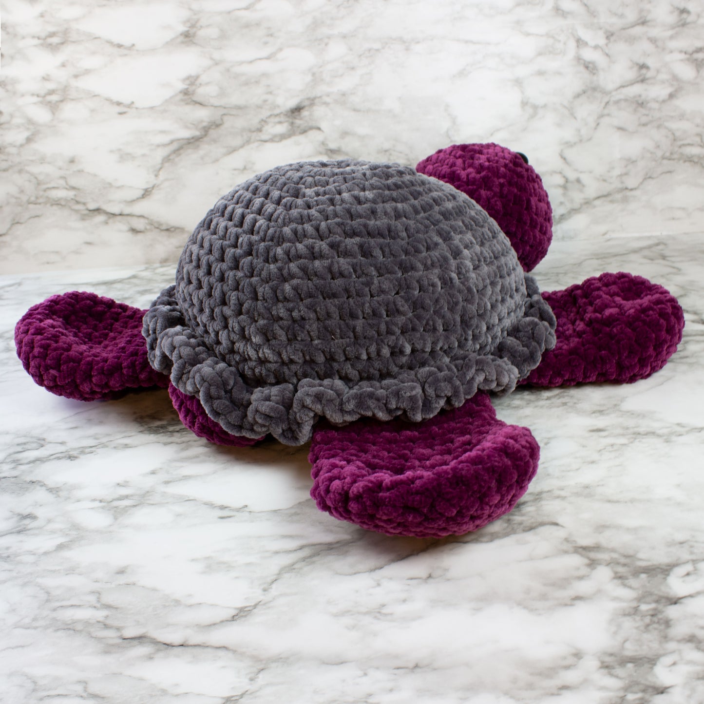 Crochet Turtle Amigurumi Chenille Plushie Stuffed Animal