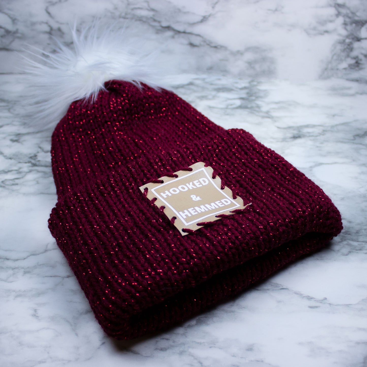 Knit Winter Beanie With PomPom