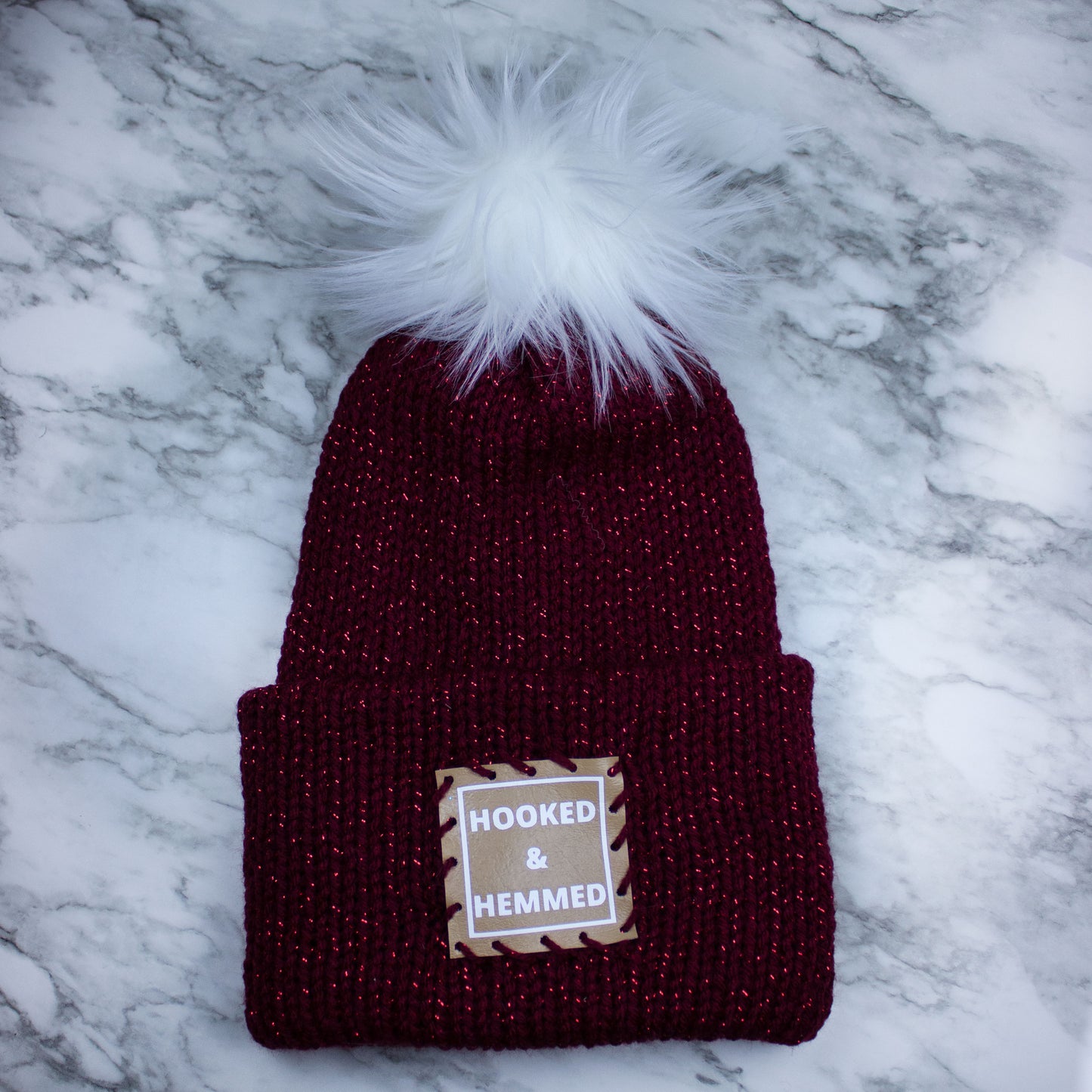 Knit Winter Beanie With PomPom