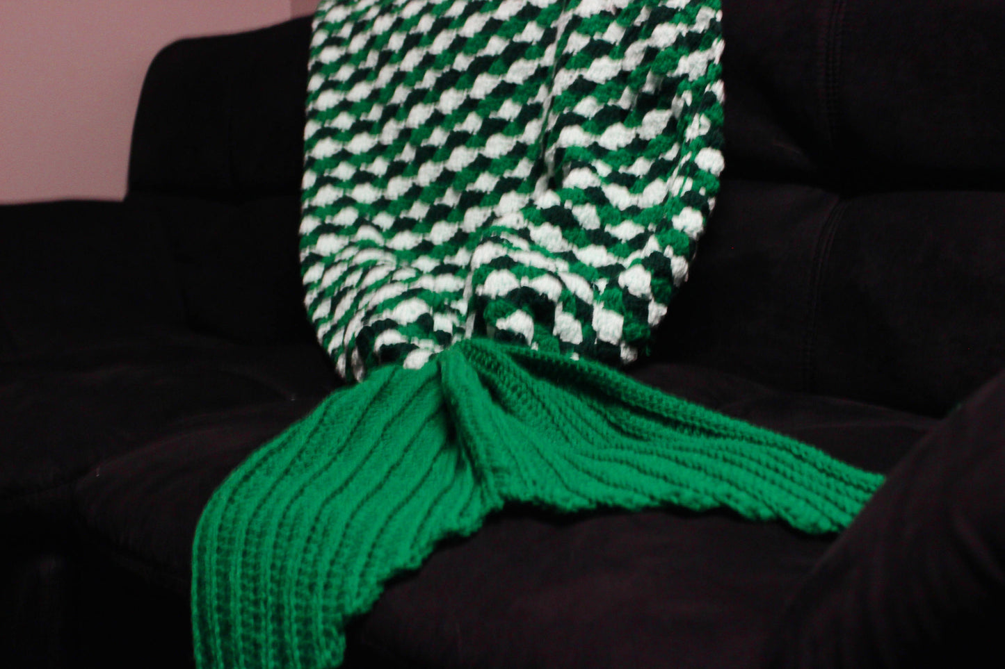 Green Mermaid Tail Blanket