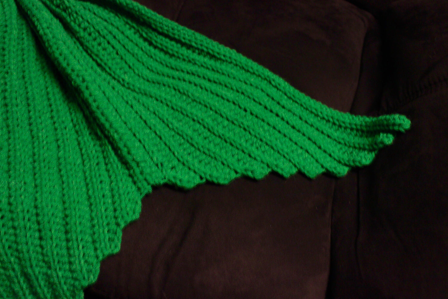 Green Mermaid Tail Blanket