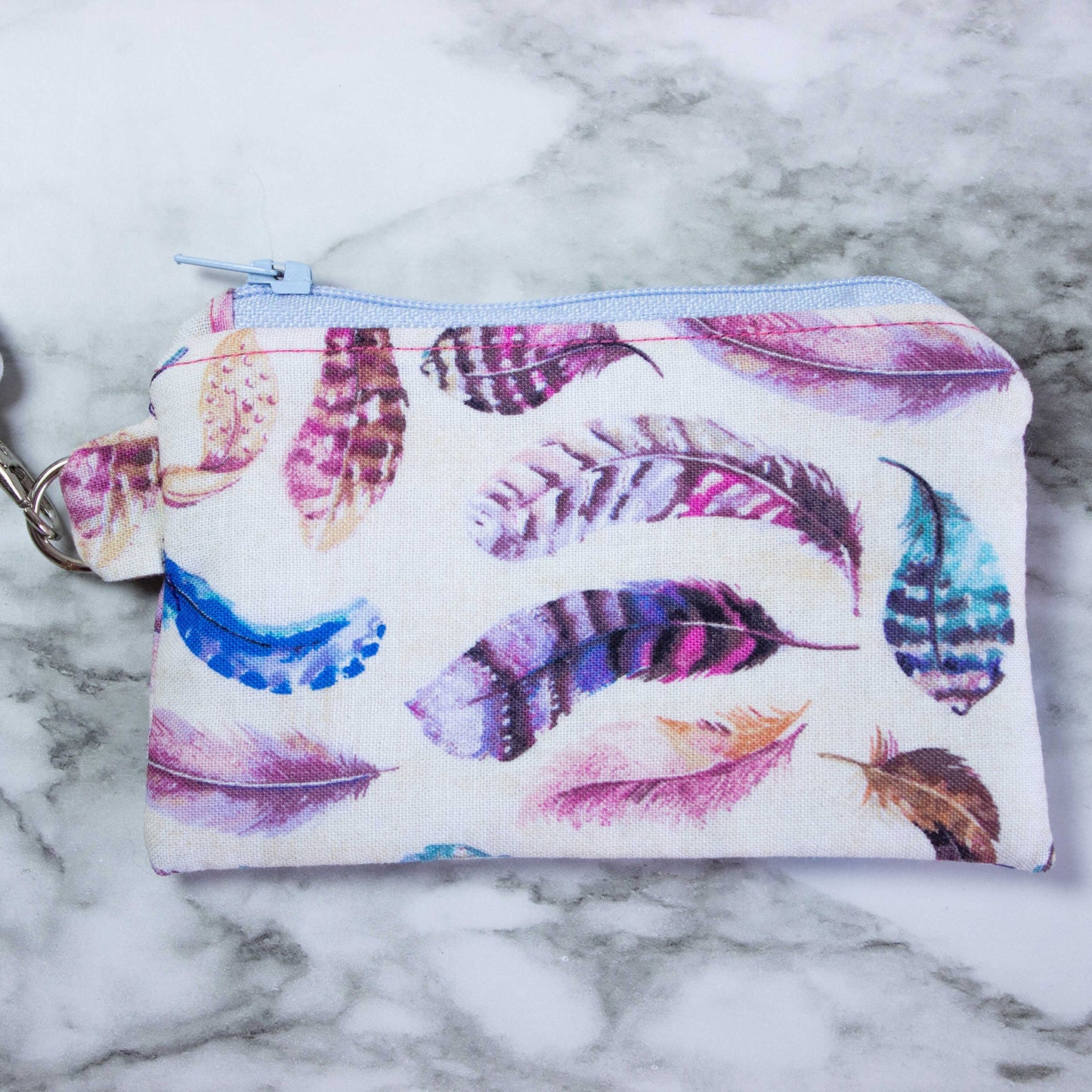 Watercolor Feather ID Wallet