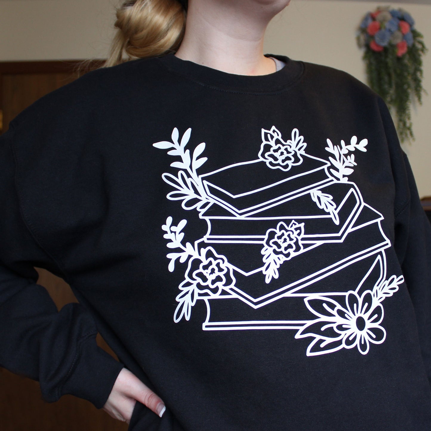 Floral Book Crewneck