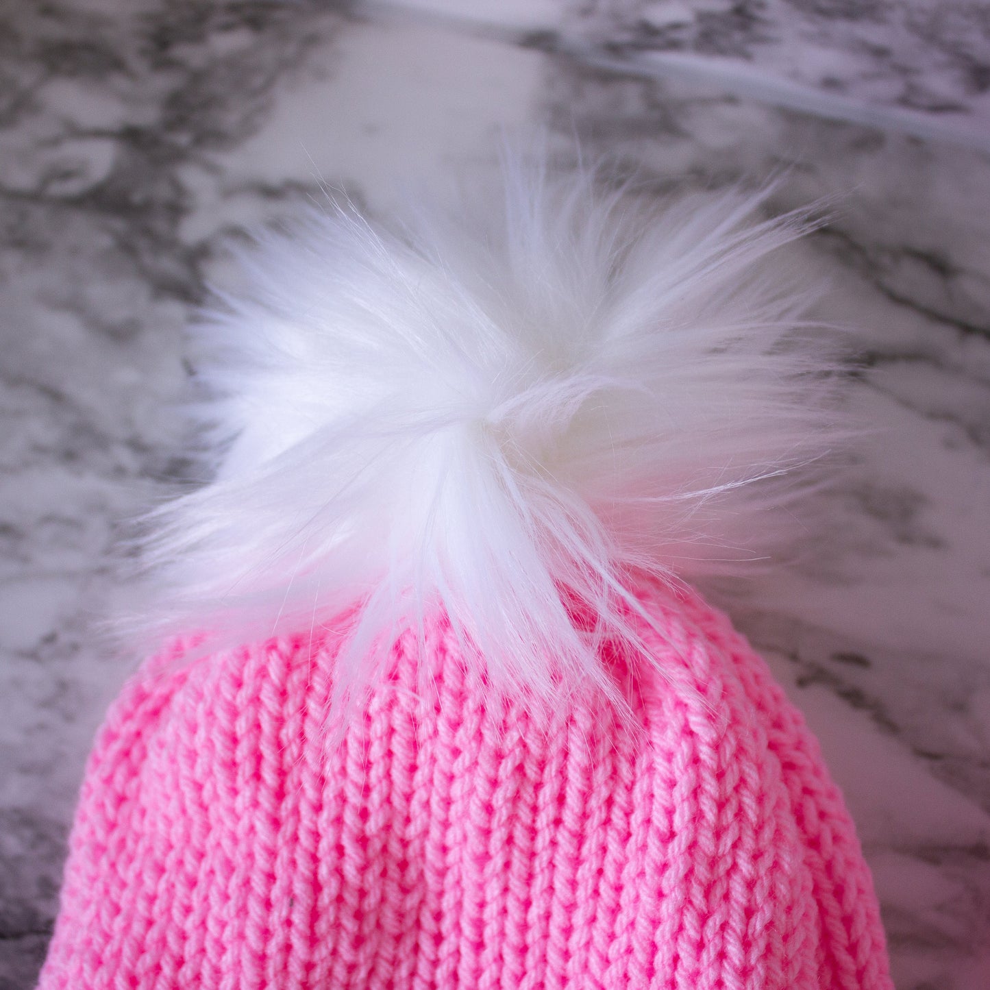 Knit Winter Beanie With PomPom