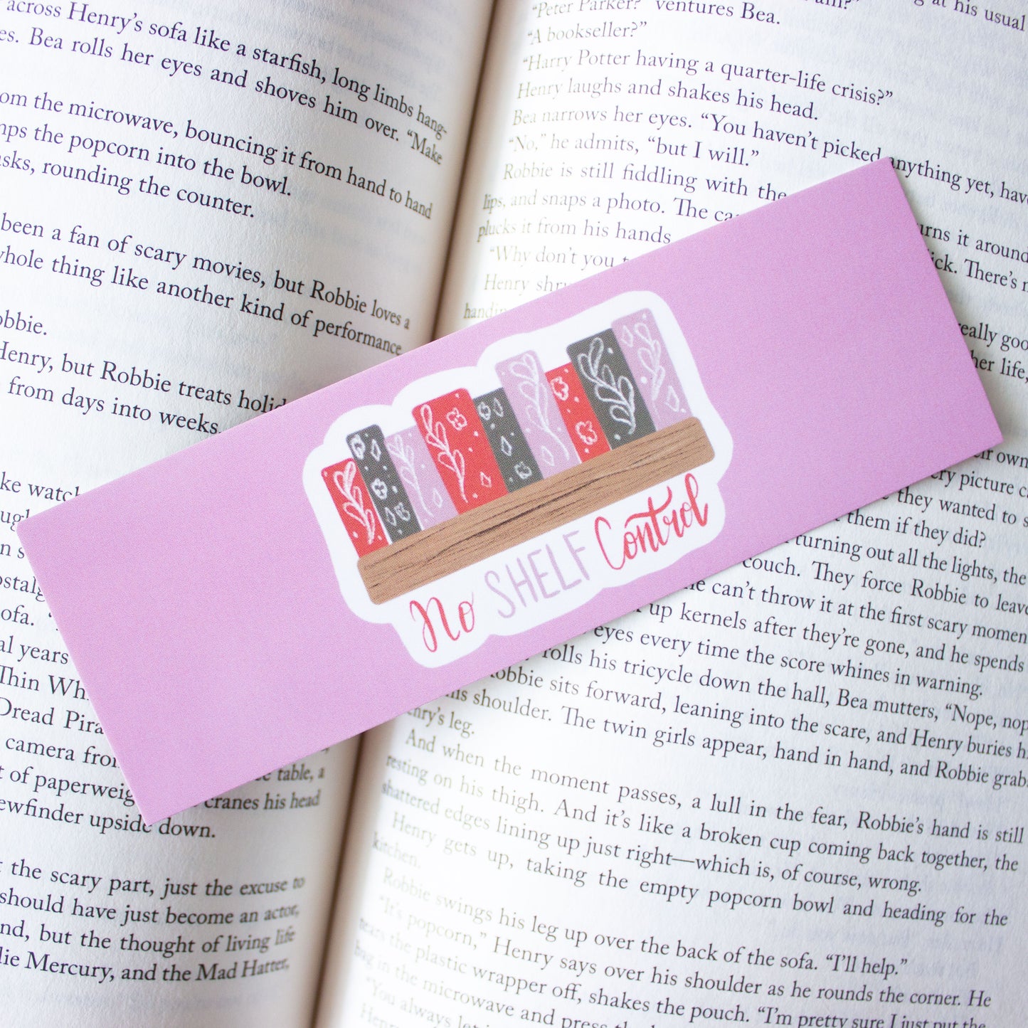 No Shelf Control Double Sided Bookmark